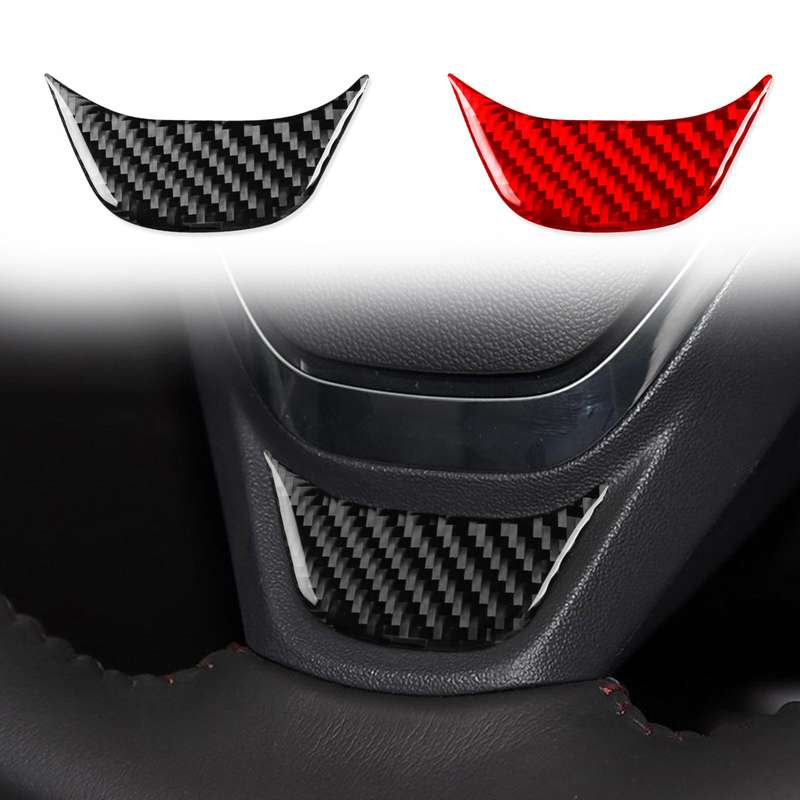 For Chevrolet Malibu 2016-2024 Left-hand Drive Steering Wheel Sticker(Black)