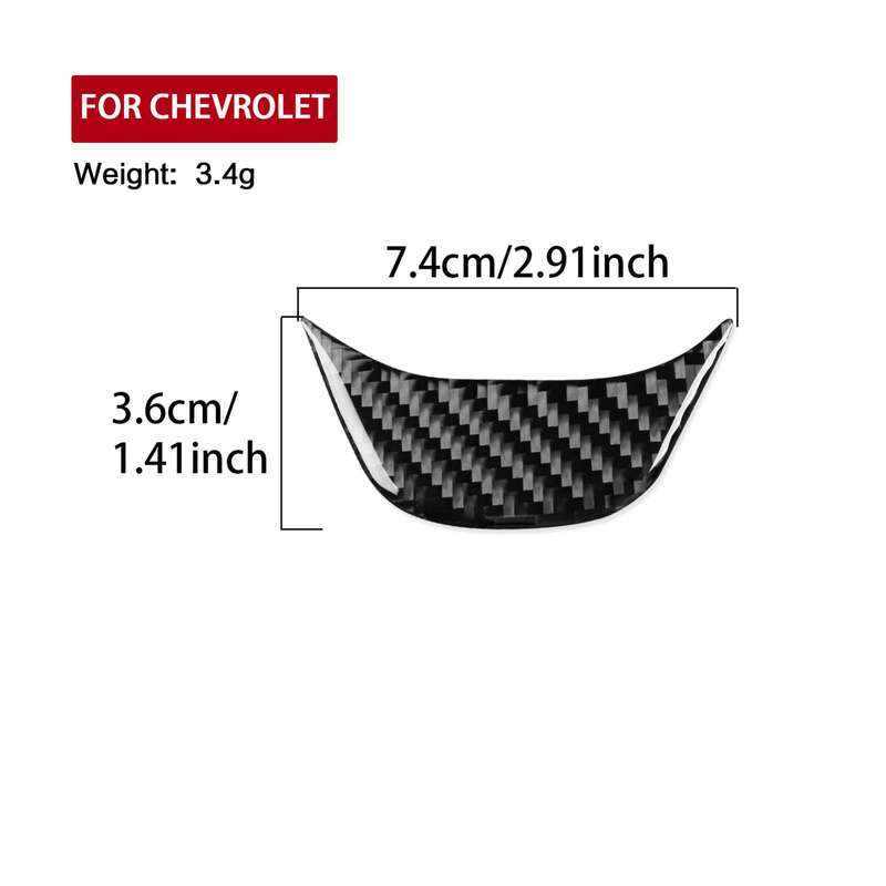 For Chevrolet Malibu 2016-2024 Left-hand Drive Steering Wheel Sticker(Black)
