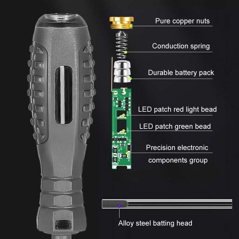 High Torque High Bright Electrician Tester Smart Test Breakpoint Specific Screwdriver(Phillips)