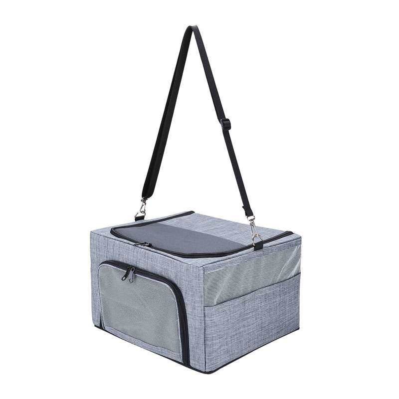 Car Pet Kennel Bag Foldable Storage Dog Passenger Basket, Model: Conventional(Gray)