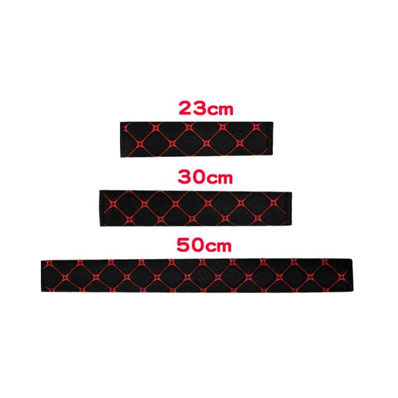 30cm Carbon Fiber Car Leather Seat Belt Cover Shoulder Pads For Trucks