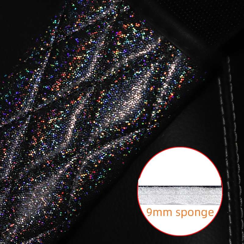 Glitter Car Seat Belt Cover Shoulder Pads Car Accessories 6.5x23cm(Pink)