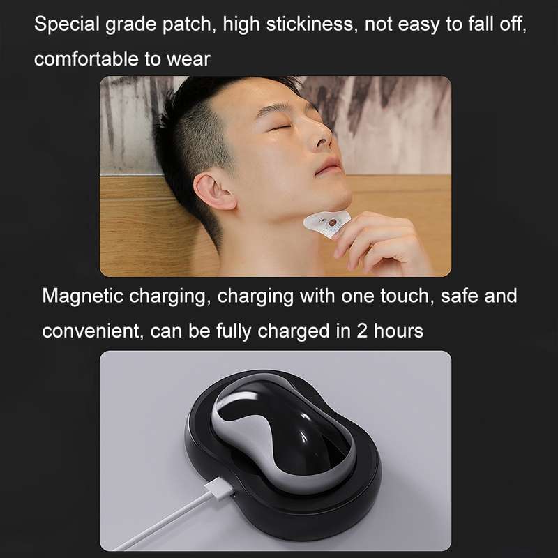 QC1003 TENS+EMA Mini Smart Magnetic Charging Anti-snoring Device(Grey)