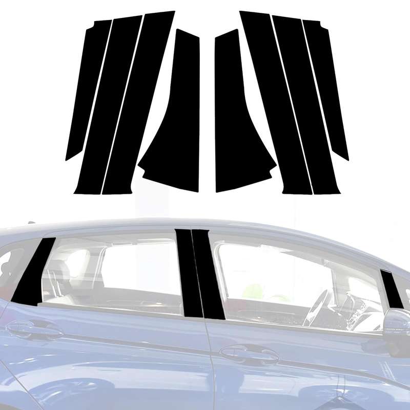 For 2014-2018 Honda Fit 8pcs /Set Universal B-Pillar Decoration Stickers For Left And Right Driving(