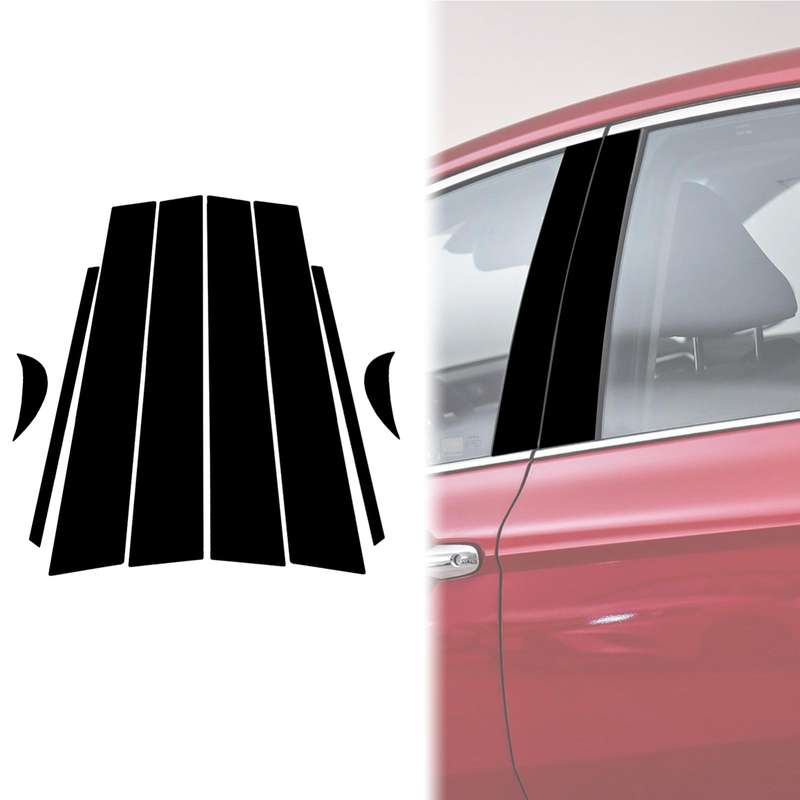 For 2018-2020 Toyota Camry 8pcs /Set Universal B-Pillar Decorative Sticker For Left And Right Drive(