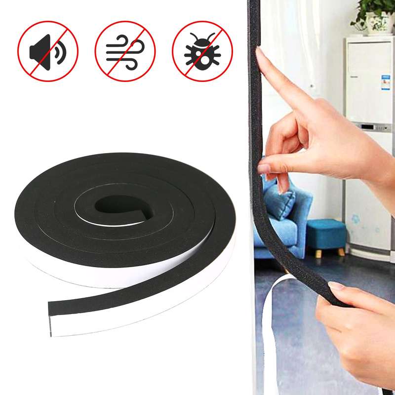 2m /Roll 2cm Width 5mm Thickness Foam Strips With Adhesive High Density Foam Closed Cell Tape Seal
