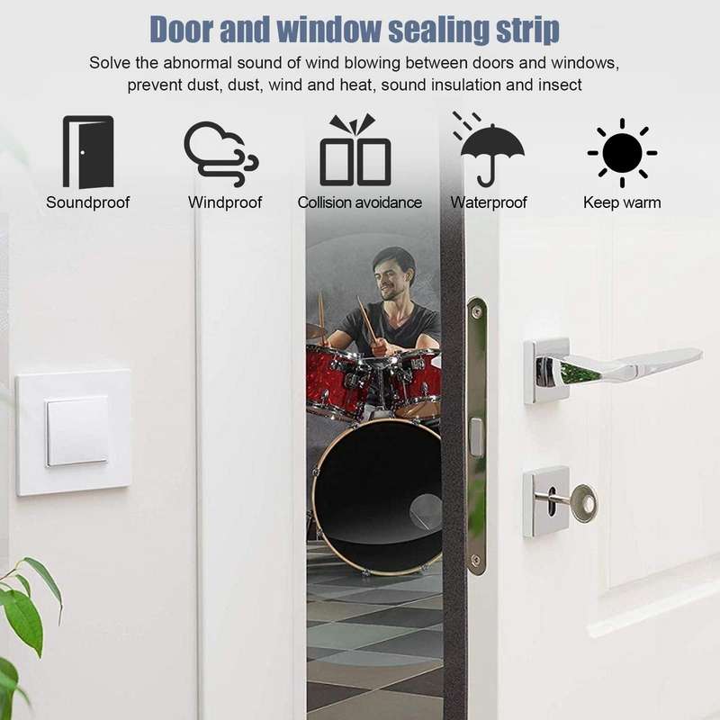 2m /Roll 2cm Width 5mm Thickness Foam Strips With Adhesive High Density Foam Closed Cell Tape Seal