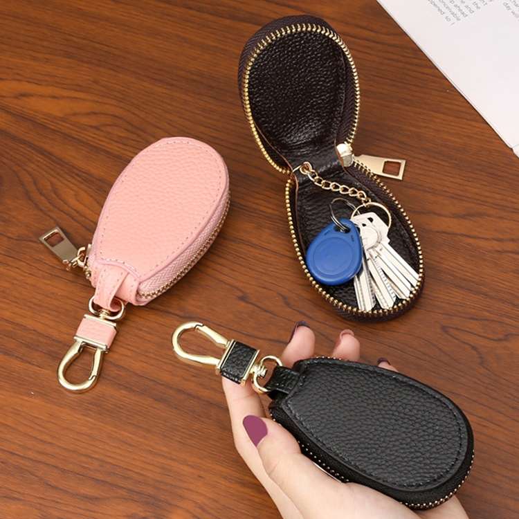 Universal Large Capacity Car Multifunctional Leather Key Storage Bag(Coffee)