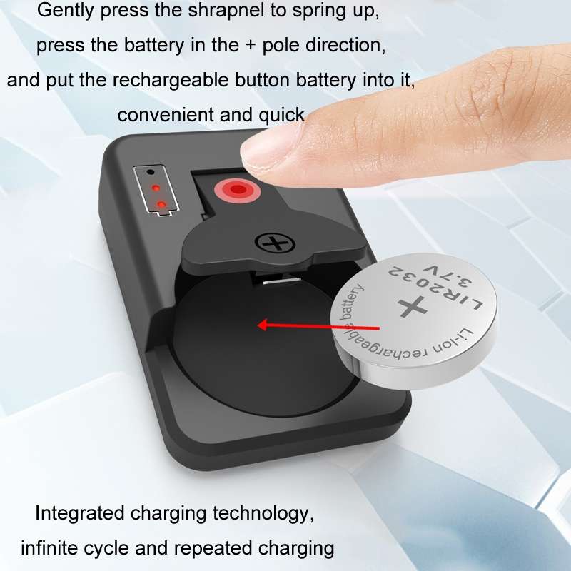 4.2V LIR2032/2450 Button Battery Universal Charger(White With Cable)