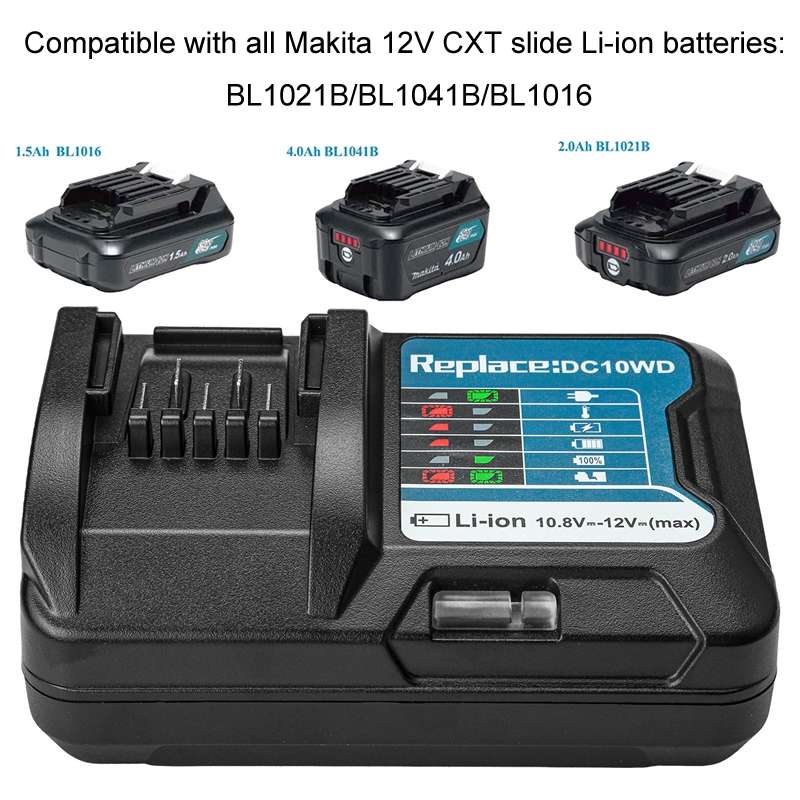 For MAKBL1013 10.8V~12V Lithium Battery Charger, Specification: US Plug