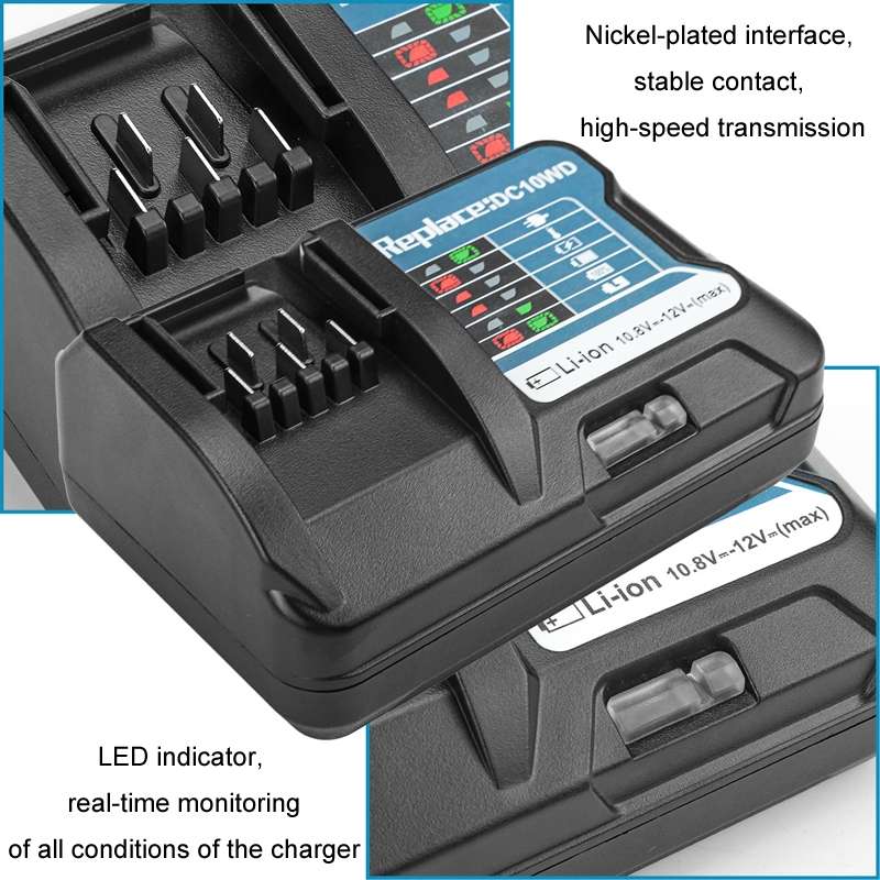 For MAKBL1013 10.8V~12V Lithium Battery Charger, Specification: US Plug