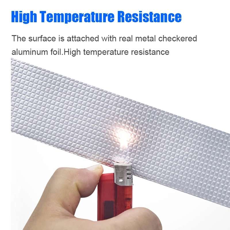 1.2mm Thickness Butyl Waterproof Tape Self-Adhesive Aluminum Foil Tape, Width x Length: 10cm x 5m