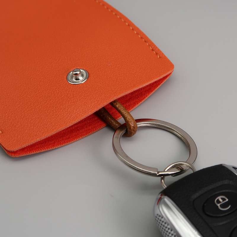 Pull-out Personalized Ladies Car Key Bag Portable Large Capacity Storage Key Cover, Color: Yellow Wi