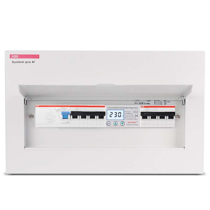 SINOTIMER STVP-932 80A 3-phase 380V LCD Self-resetting Adjustable Surge Voltage Protector