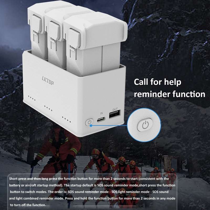 For DJI Mini 4 Pro / Mini 3 Pro Drone LKTOP 37W Two Way Charging Hub