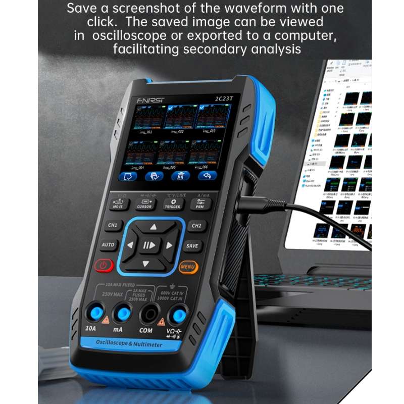 FNIRSI 3 In 1 Handheld Digital Oscilloscope Dual-Channel Multimeter, Specification: Upgrade