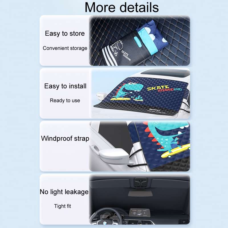 SUITU ST-3950 Automobile Thickening Sun Shield Car Snow Block Coat, Style: Im The Best