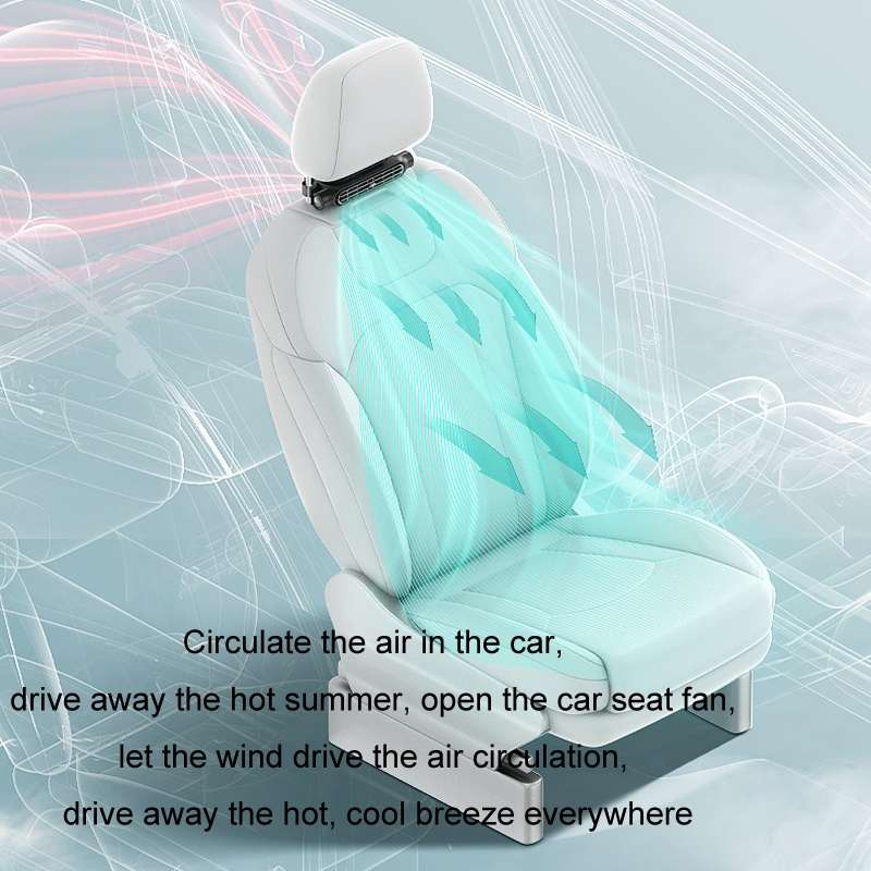 Car Turbine High Wind USB Plug-in Seat Back Fan(CF03 Black)