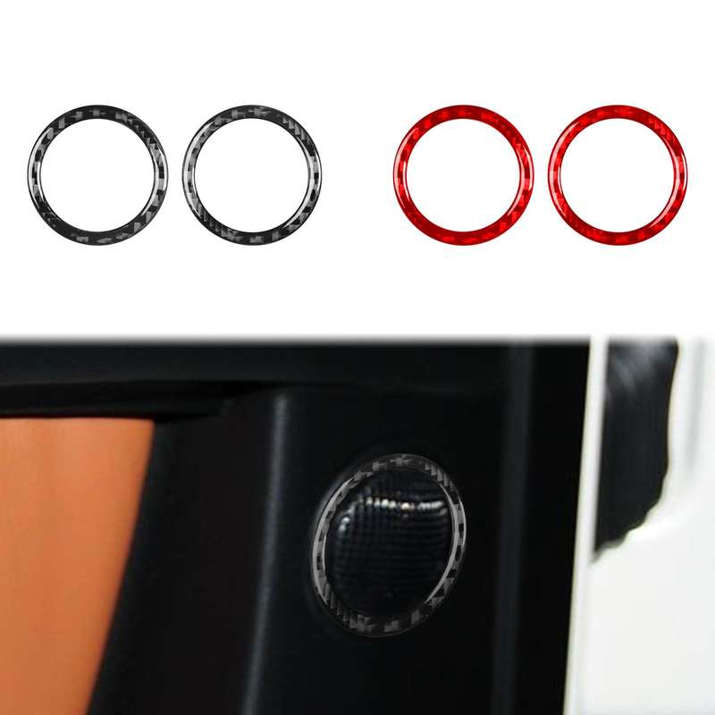 For Mercedes-Benz G-Class W463 2pcs /Set Rear Door Speaker Ring Sticker(Red)