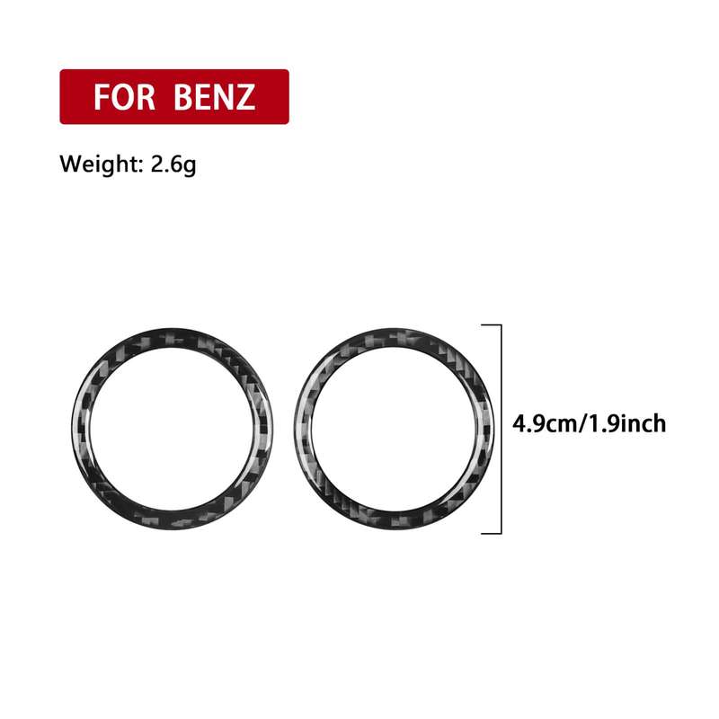 For Mercedes-Benz G-Class W463 2pcs /Set Rear Door Speaker Ring Sticker(Red)
