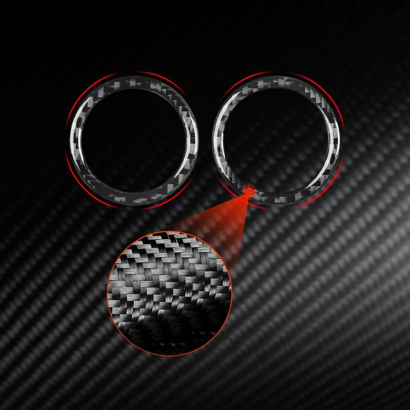 For Mercedes-Benz G-Class W463 2pcs /Set Rear Door Speaker Ring Sticker(Red)
