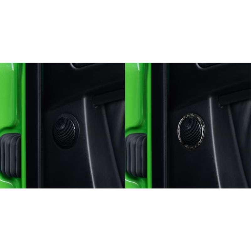 For Mercedes-Benz G-Class W463 2pcs /Set Rear Door Speaker Ring Sticker(Red)