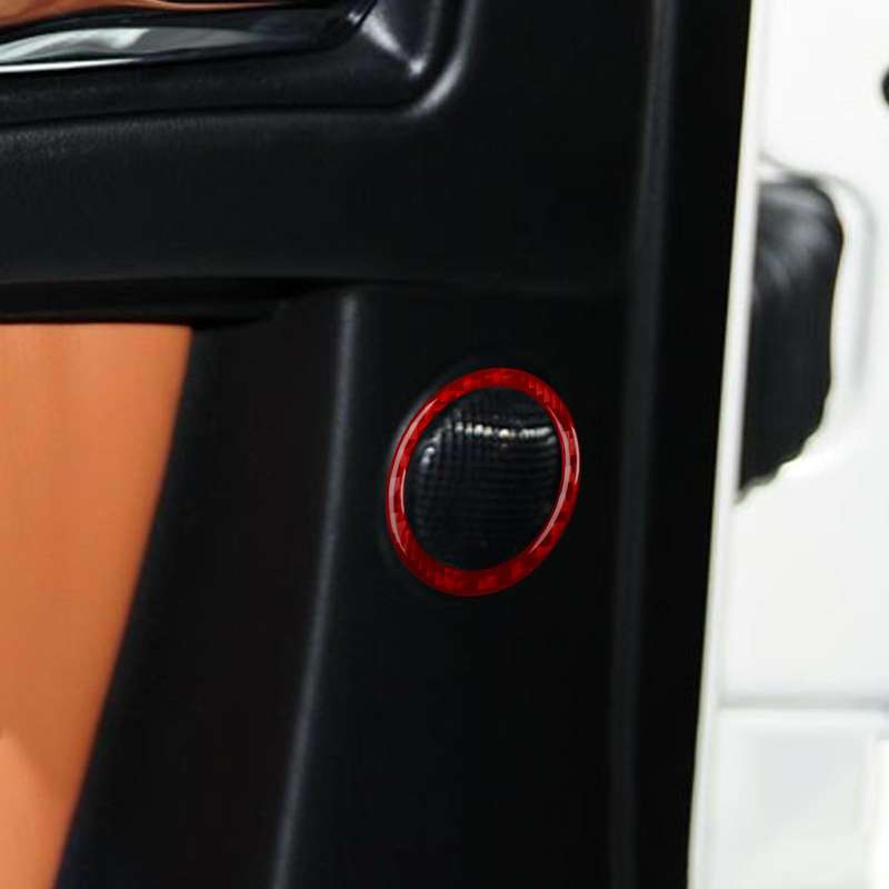 For Mercedes-Benz G-Class W463 2pcs /Set Rear Door Speaker Ring Sticker(Red)