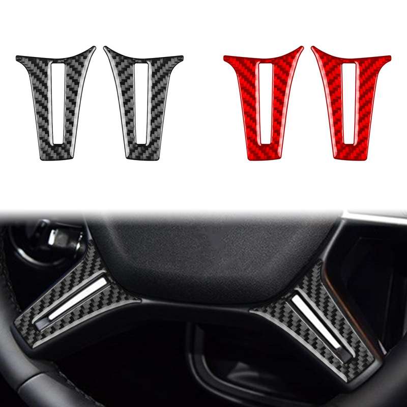 For Mercedes-Benz G-Class W463 2pcs /Set Steering Wheel Sticker(Red)