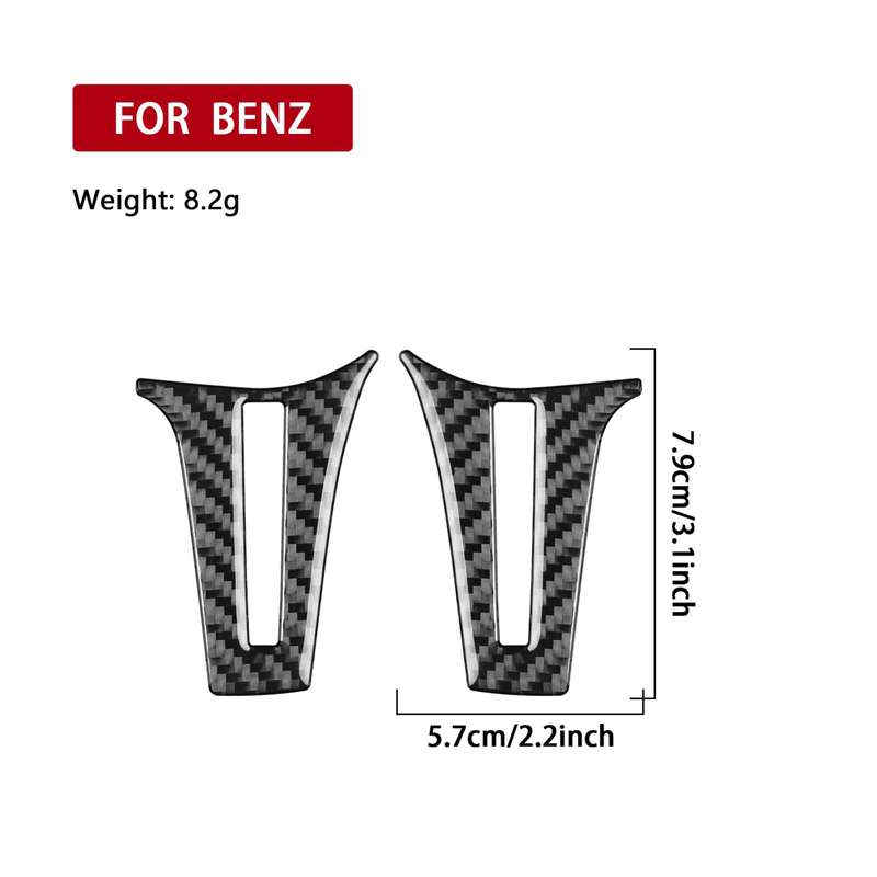For Mercedes-Benz G-Class W463 2pcs /Set Steering Wheel Sticker(Red)