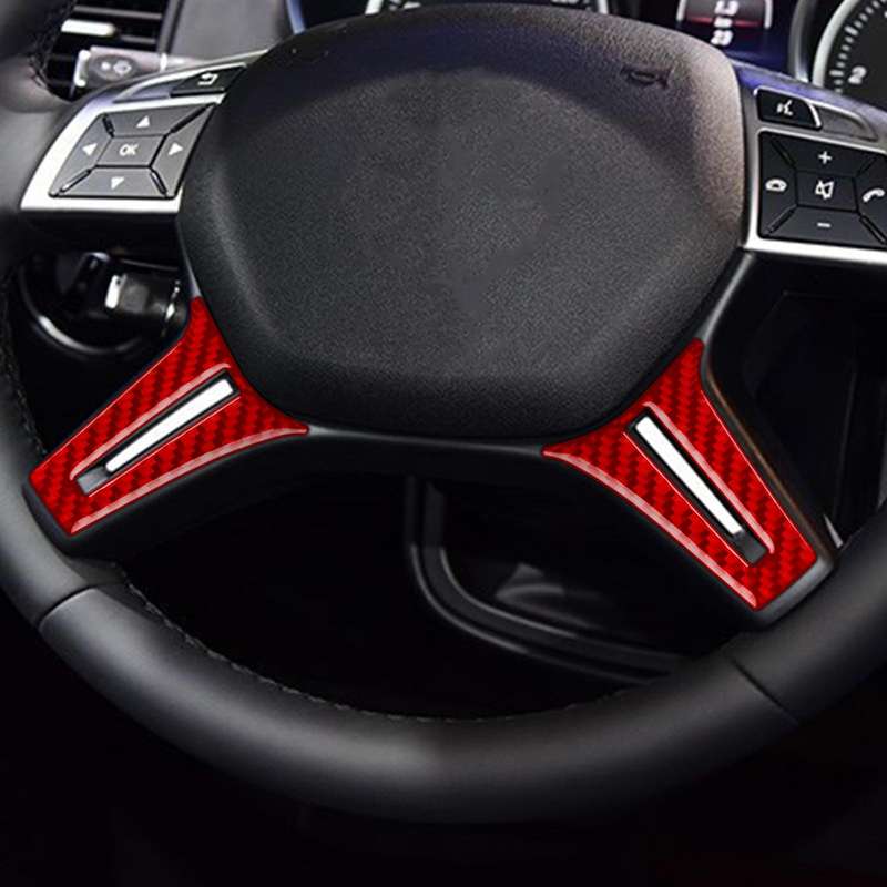 For Mercedes-Benz G-Class W463 2pcs /Set Steering Wheel Sticker(Red)