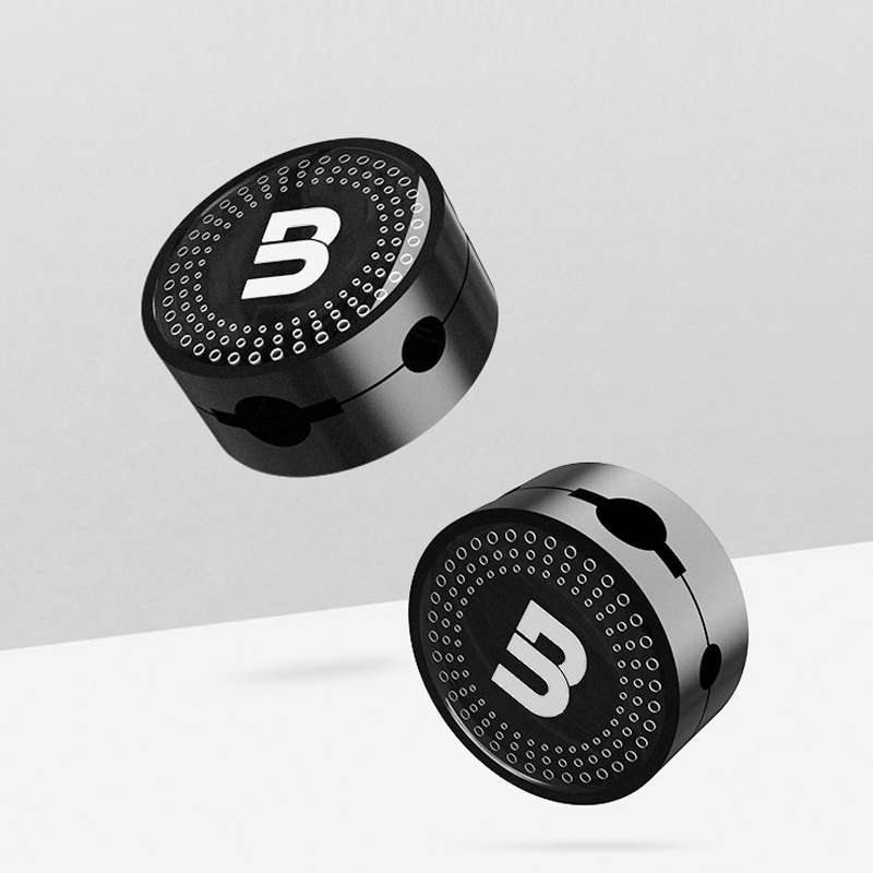 BEN.JACK Desktop Data Cable Storage Buckle Headphone Cable Holder(Black)