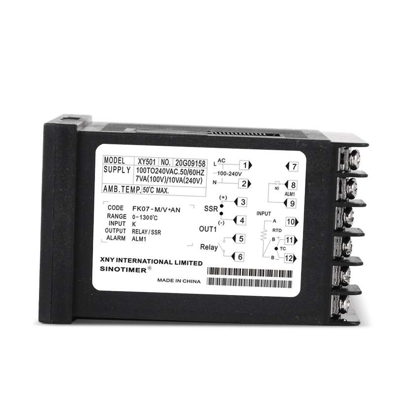 SINOTIMER XY501 Short Shell Intelligent PID Temperature Control Instrument Heating Refrigeration Rel