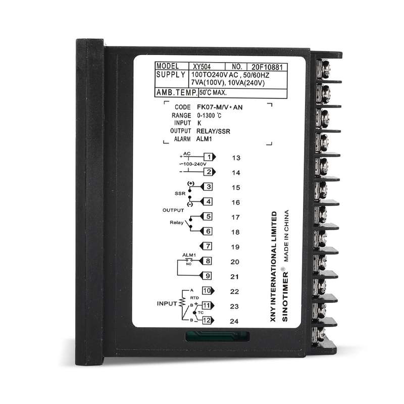 SINOTIMER XY504 Smart Temperature Control Instrument Short Case PID Heating Refrigeration Relay SSR