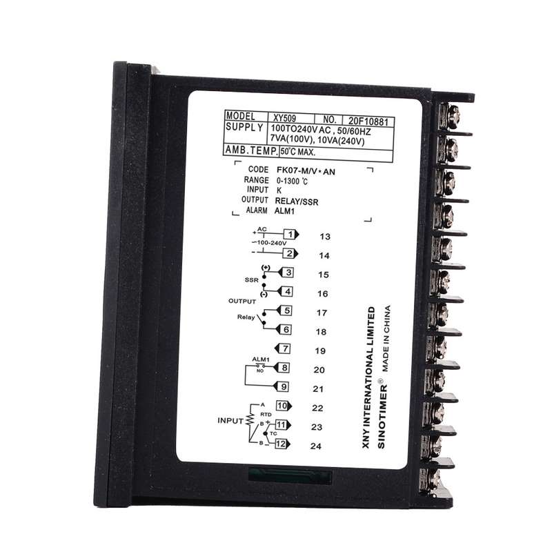 SINOTIMER XY509 Smart Temperature Control Instrument Short Case PID Heating Relay SSR Solid State Ou