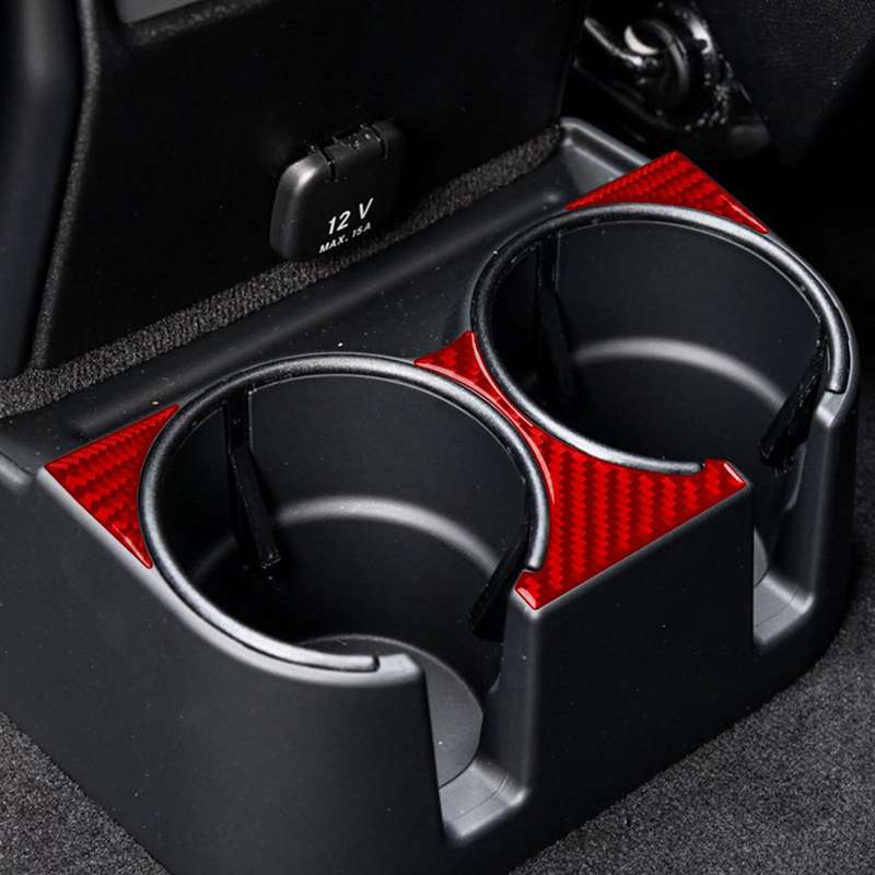 For Mercedes-Benz G-Class W463 3pcs /Set Rear Drain Cup Holder Sticker(Red)