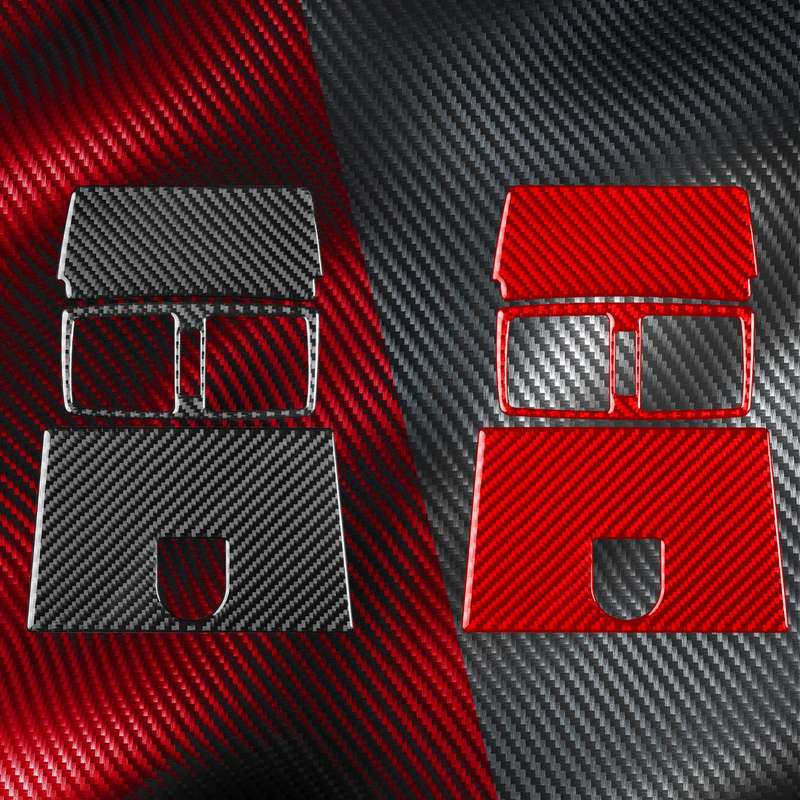 For Mercedes-Benz G-Class W463 3pcs /Set Rear Central Air Vent Set Sticker(Black)
