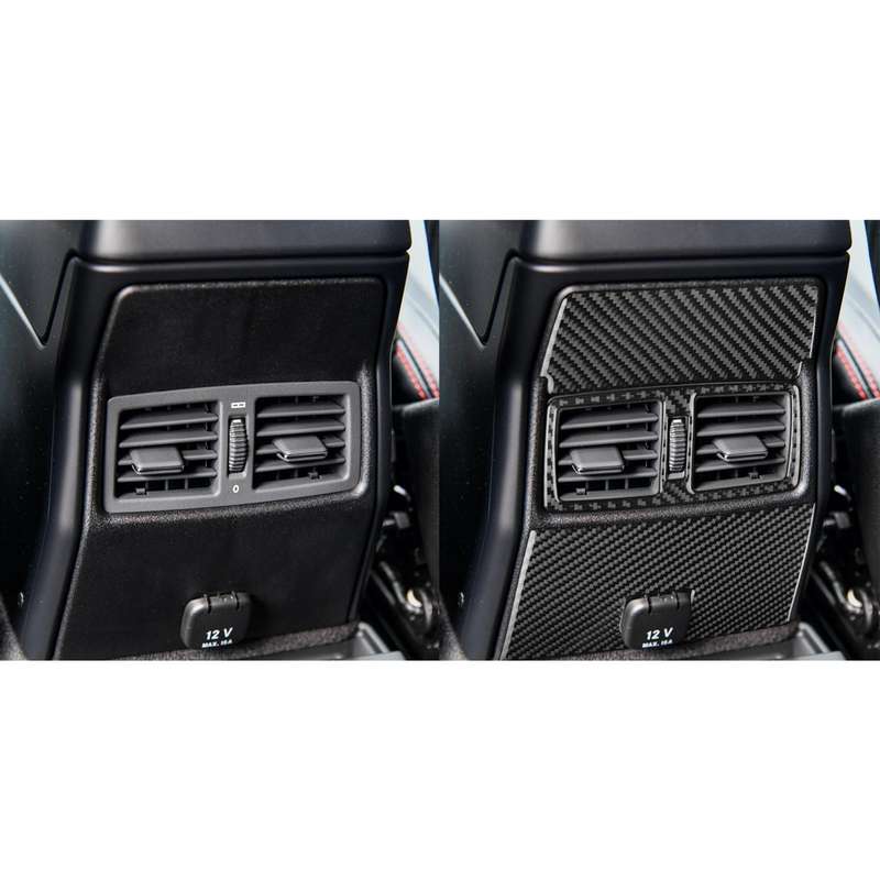 For Mercedes-Benz G-Class W463 3pcs /Set Rear Central Air Vent Set Sticker(Black)