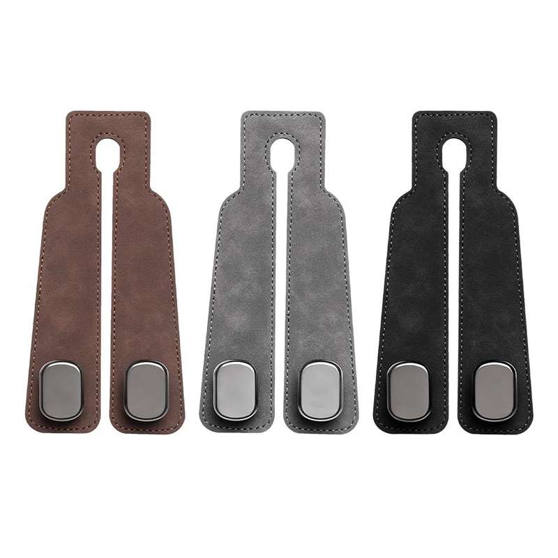 Car Seat Mack Multifunctional Metal Hook Mobile Phone Holder, Style: No Mark(Gray)