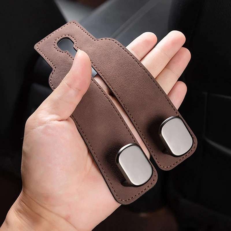 Car Seat Mack Multifunctional Metal Hook Mobile Phone Holder, Style: No Mark(Gray)