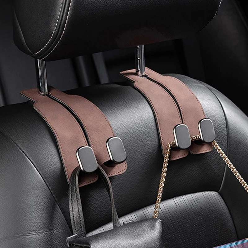 Car Seat Mack Multifunctional Metal Hook Mobile Phone Holder, Style: No Mark(Gray)