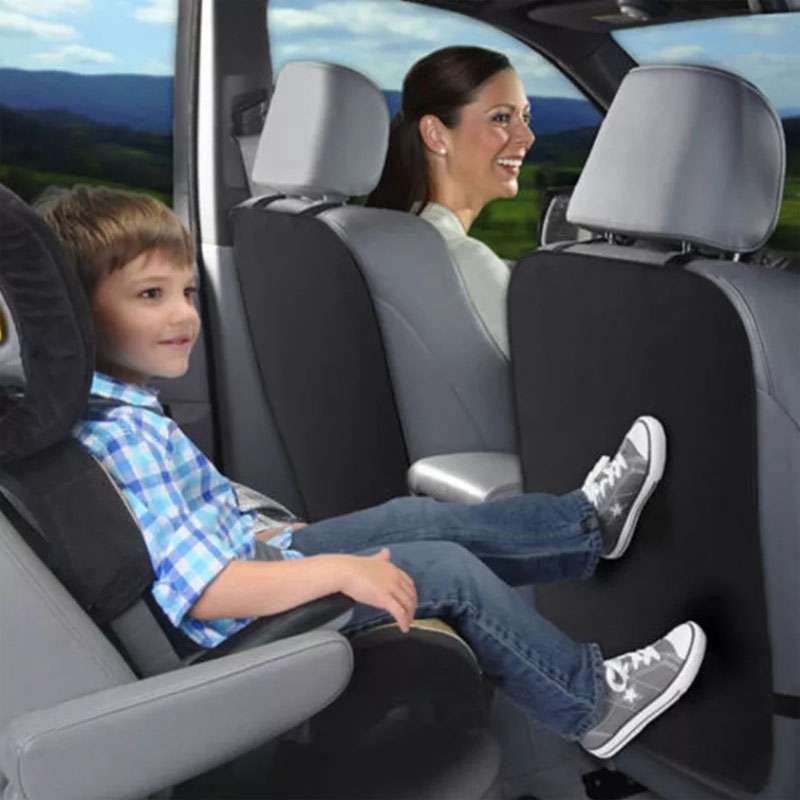 Car Child Seat Anti Kick Mats Anti Dirt Protective Mats(Black)