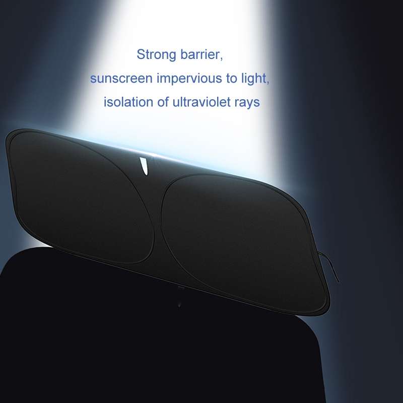 Car Front Windshield Heat Insulation Sun Protection Visor, Specification: Large Front Baffle + 4 Sid