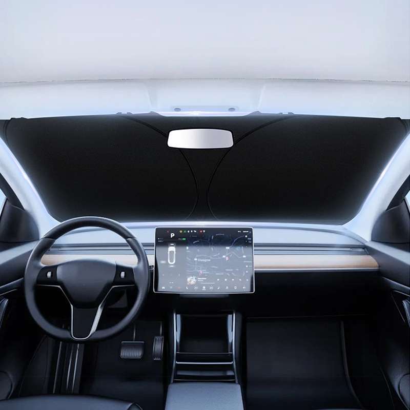 Car Front Windshield Heat Insulation Sun Protection Visor, Specification: Large Front Baffle + 4 Sid