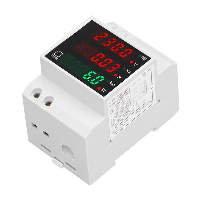 SINOTIMER SDM006 Din Rail AC Voltage Current Frequency Power Electricity Multi-Function Detection Me