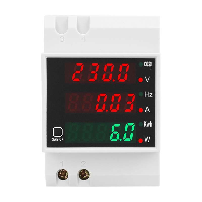SINOTIMER SDM006 Din Rail AC Voltage Current Frequency Power Electricity Multi-Function Detection Me