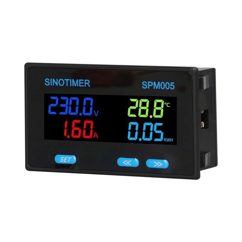 SINOTIMER SPM005 AC Digital Display Voltage Current Power Electricity Multifunctional Monitoring Met