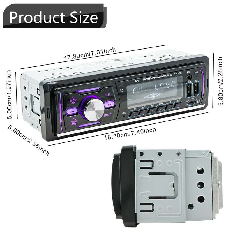 Dual USB Car DAB Digital U Disk Card Bluetooth Radio MP3 Player(SWM-M4)