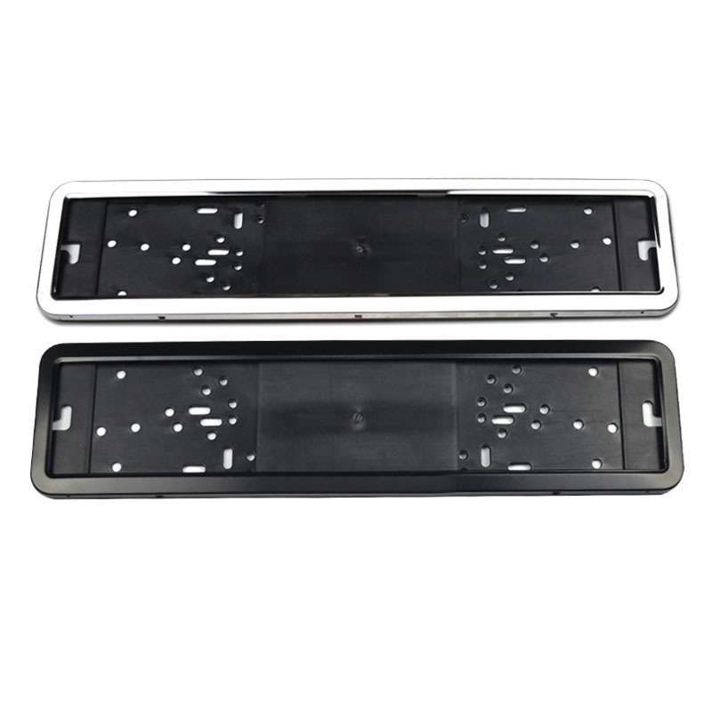 European/Russian/Ukrainian Stainless Steel License Plate Frame(8K Mirror)