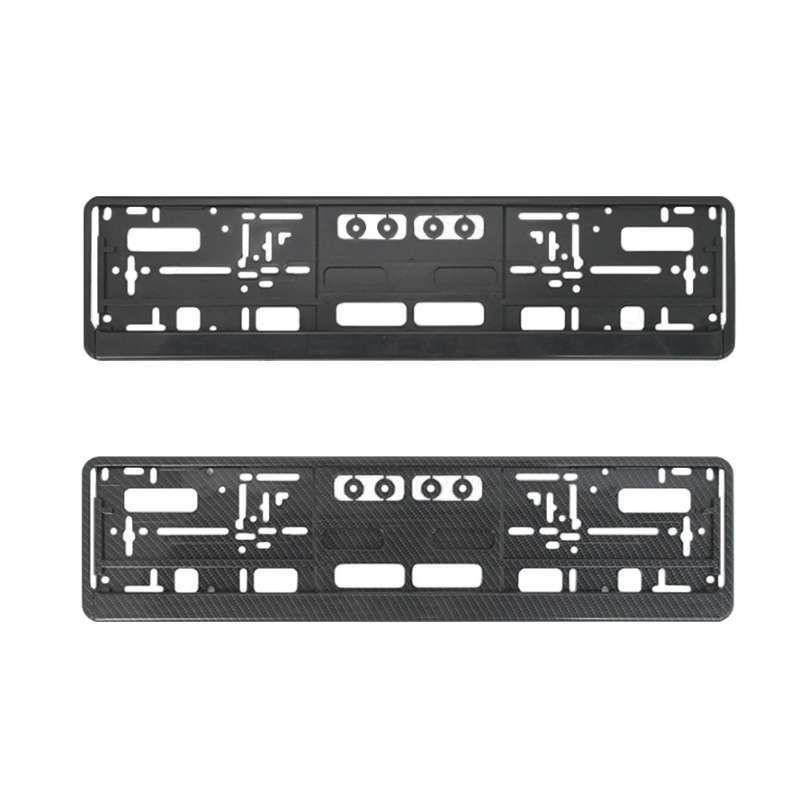 European Standard Single-strip Plastic License Plate Frame, Specification: Carbon Pattern