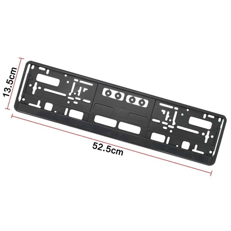 European Standard Single-strip Plastic License Plate Frame, Specification: Carbon Pattern